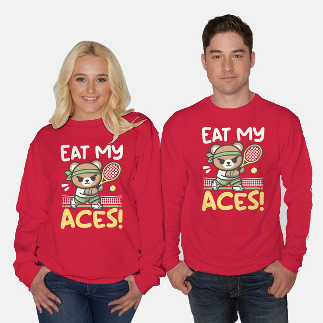 Eat My Aces-Unisex-Crew Neck-Sweatshirt-NemiMakeit