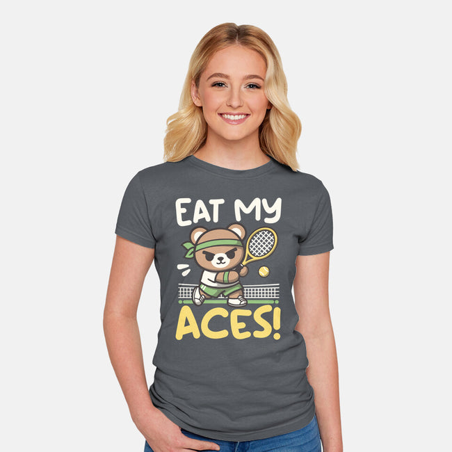 Eat My Aces-Womens-Fitted-Tee-NemiMakeit