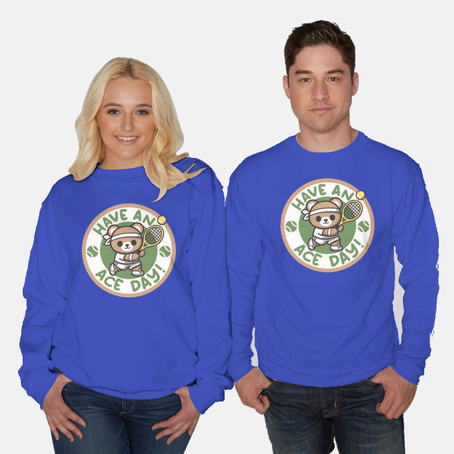 Have An Ace Day-Unisex-Crew Neck-Sweatshirt-NemiMakeit