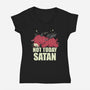Please Not Today-Womens-V-Neck-Tee-turborat14