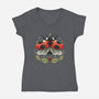 Ladybug Magic-Womens-V-Neck-Tee-Vallina84