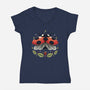 Ladybug Magic-Womens-V-Neck-Tee-Vallina84
