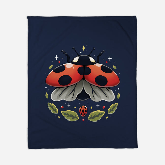 Ladybug Magic-None-Fleece-Blanket-Vallina84