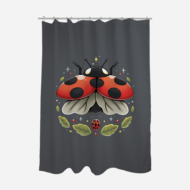 Ladybug Magic-None-Polyester-Shower Curtain-Vallina84