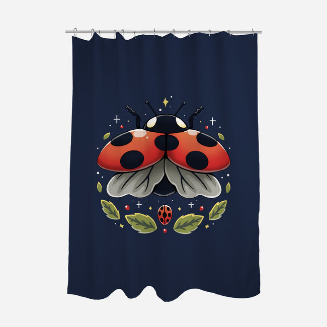 Ladybug Magic-None-Polyester-Shower Curtain-Vallina84