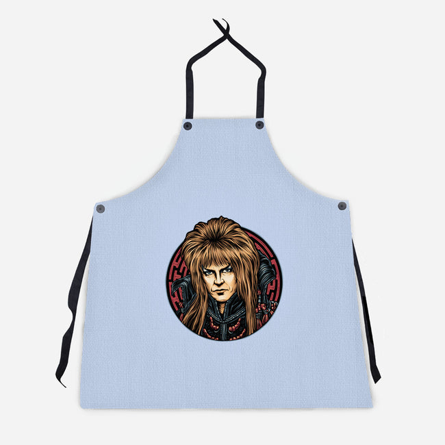 King Of The Maze-Unisex-Kitchen-Apron-glitchygorilla