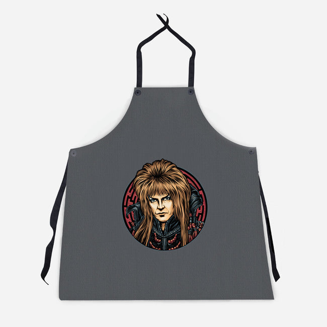 King Of The Maze-Unisex-Kitchen-Apron-glitchygorilla