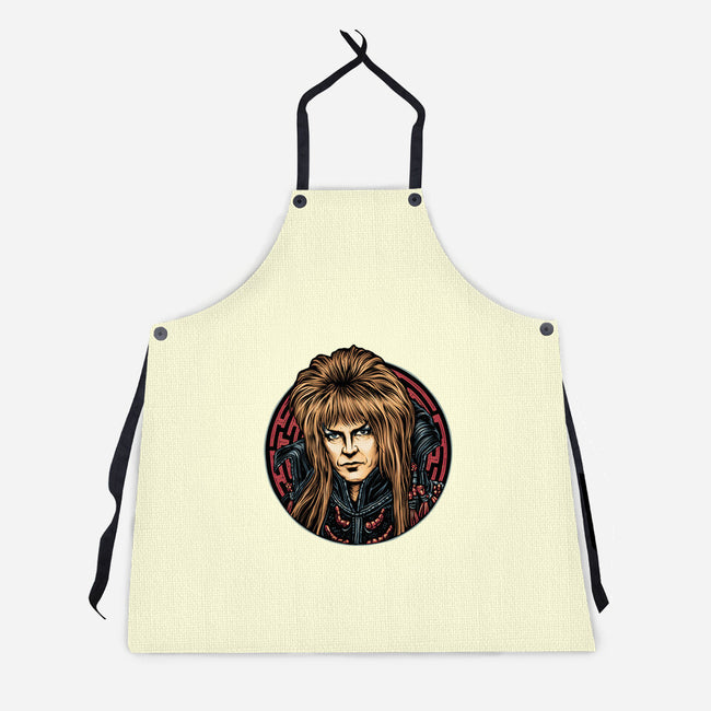 King Of The Maze-Unisex-Kitchen-Apron-glitchygorilla