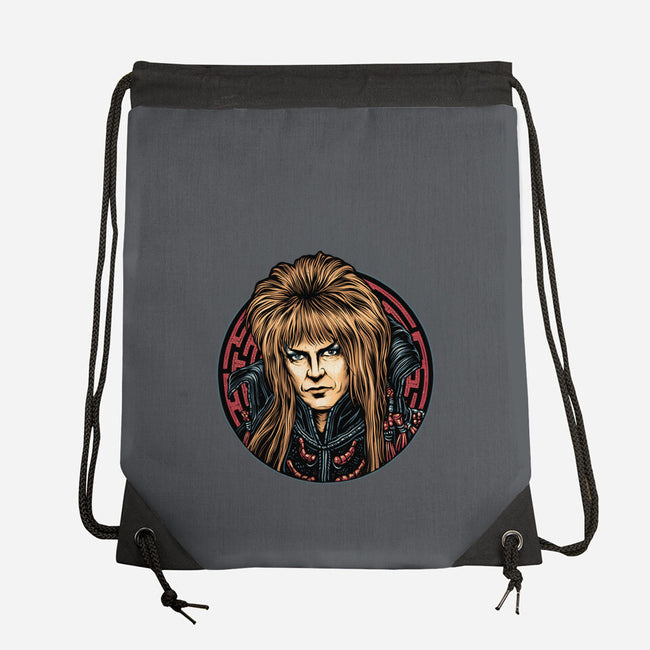 King Of The Maze-None-Drawstring-Bag-glitchygorilla