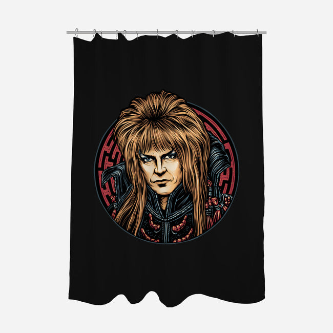 King Of The Maze-None-Polyester-Shower Curtain-glitchygorilla
