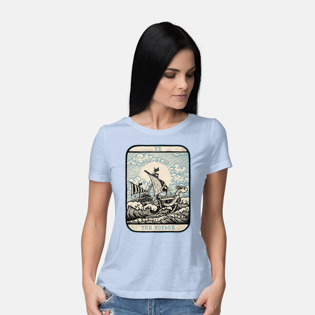 The Voyage-Womens-Basic-Tee-glitchygorilla