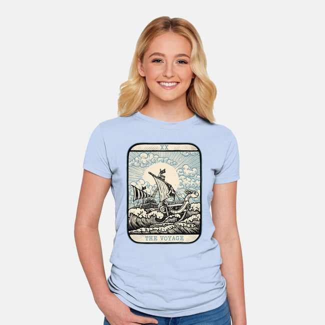 The Voyage-Womens-Fitted-Tee-glitchygorilla