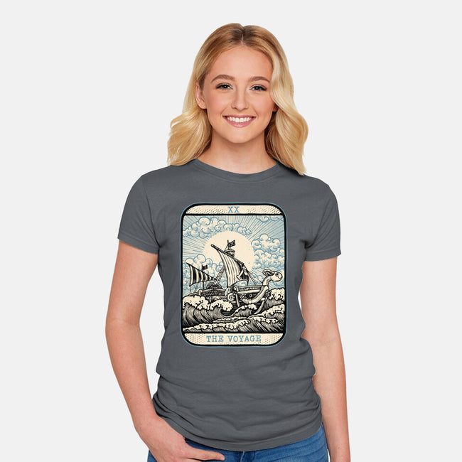 The Voyage-Womens-Fitted-Tee-glitchygorilla