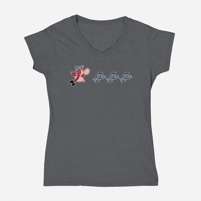 Gaul-Man-Womens-V-Neck-Tee-jasesa