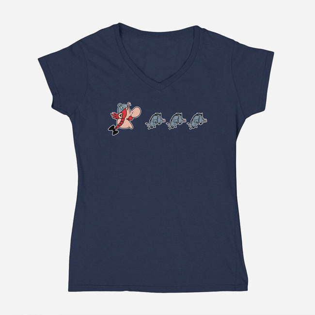 Gaul-Man-Womens-V-Neck-Tee-jasesa