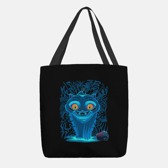 Blue Demon Cat-None-Basic Tote-Bag-rmatix