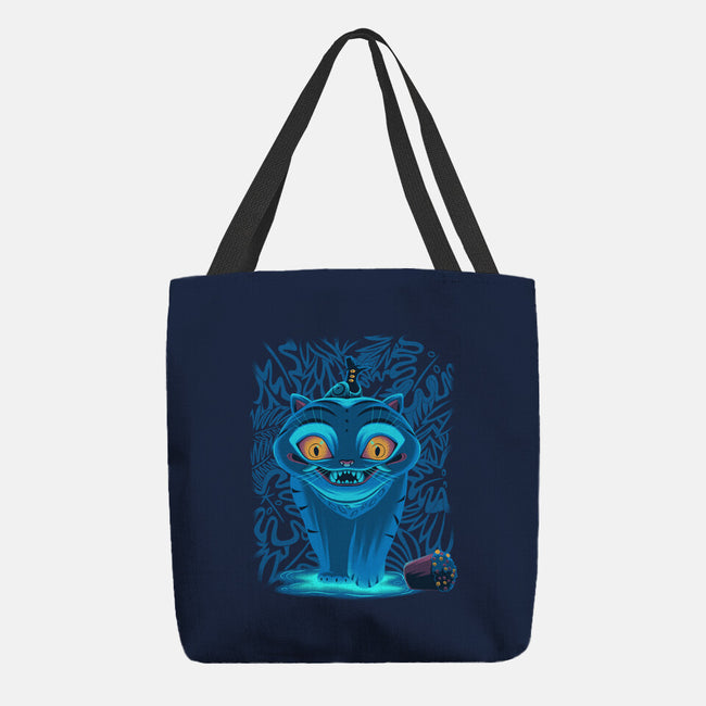Blue Demon Cat-None-Basic Tote-Bag-rmatix