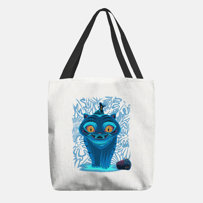 Blue Demon Cat-None-Basic Tote-Bag-rmatix