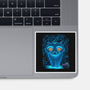 Blue Demon Cat-None-Glossy-Sticker-rmatix