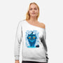 Blue Demon Cat-Womens-Off Shoulder-Sweatshirt-rmatix