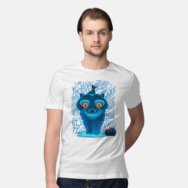 Blue Demon Cat-Mens-Premium-Tee-rmatix