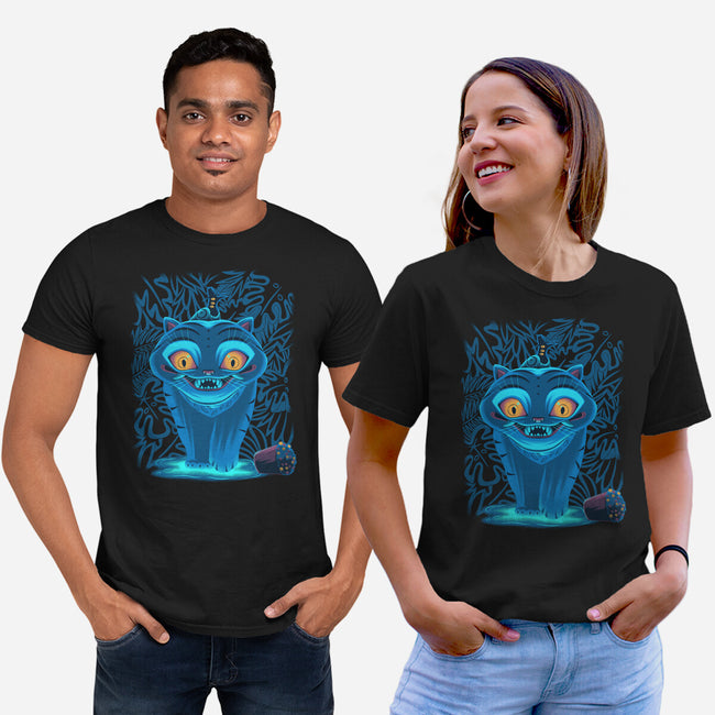 Blue Demon Cat-Unisex-Basic-Tee-rmatix