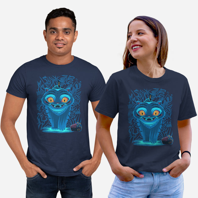 Blue Demon Cat-Unisex-Basic-Tee-rmatix
