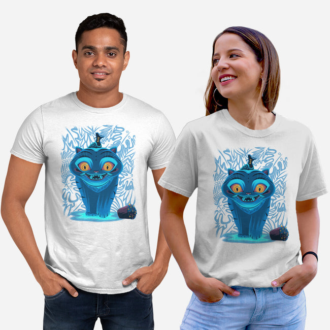 Blue Demon Cat-Unisex-Basic-Tee-rmatix