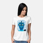 Blue Demon Cat-Womens-Basic-Tee-rmatix