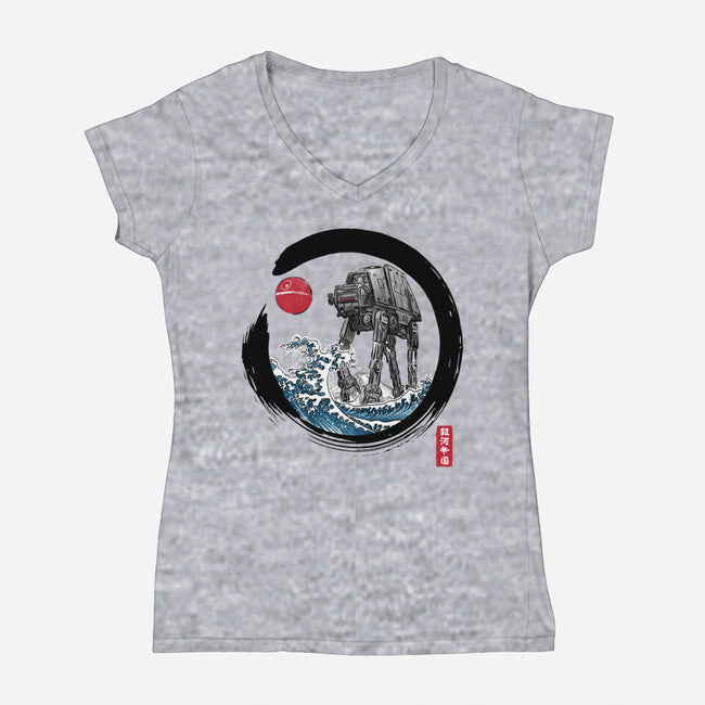 Enso AT-AT-Womens-V-Neck-Tee-DrMonekers