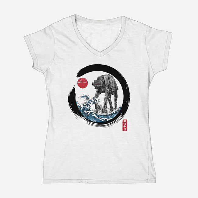 Enso AT-AT-Womens-V-Neck-Tee-DrMonekers