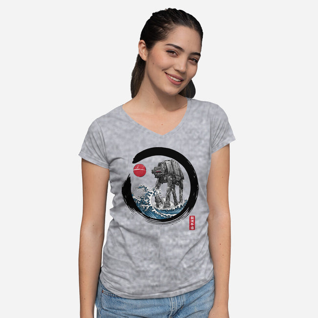Enso AT-AT-Womens-V-Neck-Tee-DrMonekers