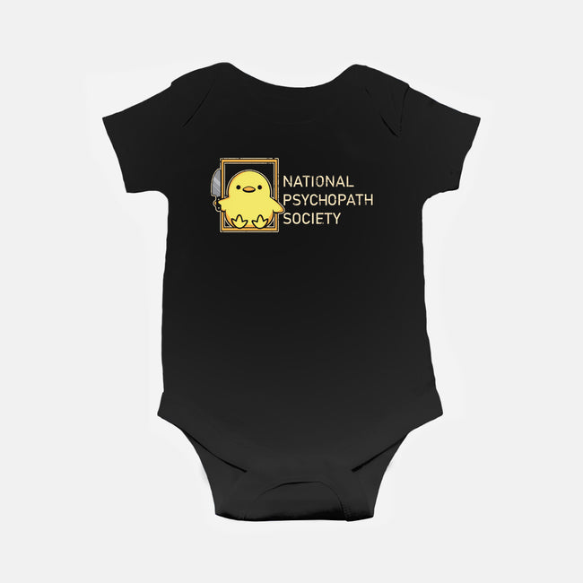 National Psychopath Society-Baby-Basic-Onesie-turborat14