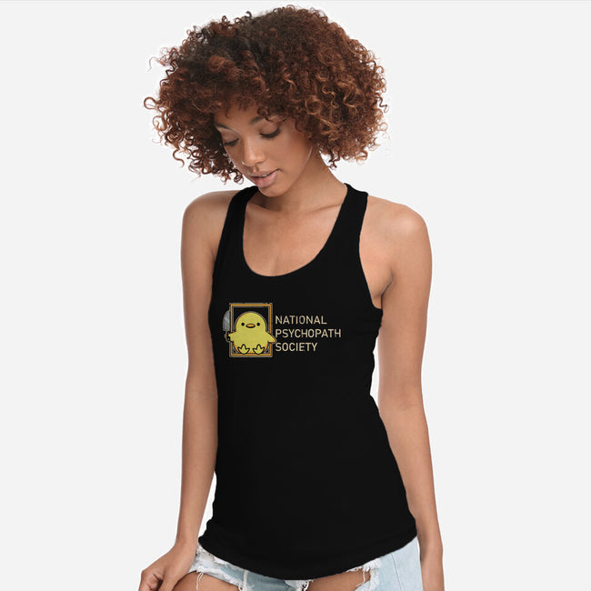 National Psychopath Society-Womens-Racerback-Tank-turborat14