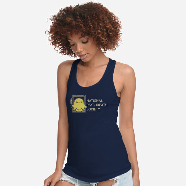 National Psychopath Society-Womens-Racerback-Tank-turborat14