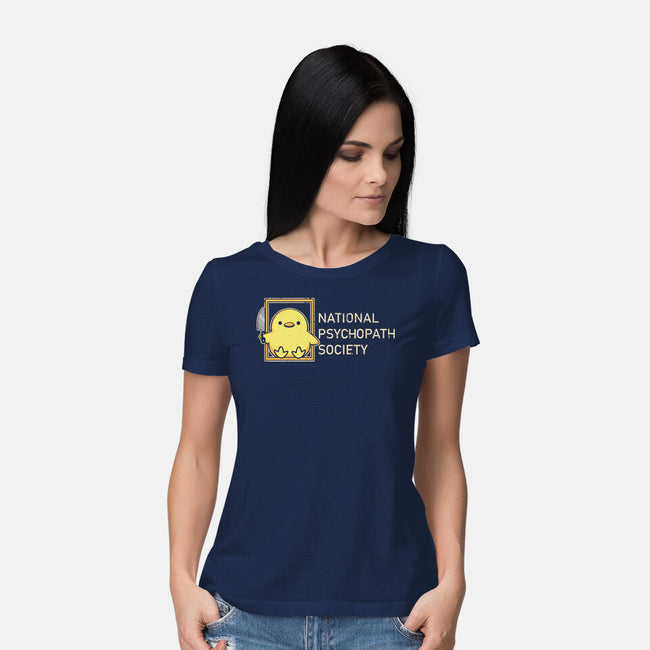 National Psychopath Society-Womens-Basic-Tee-turborat14