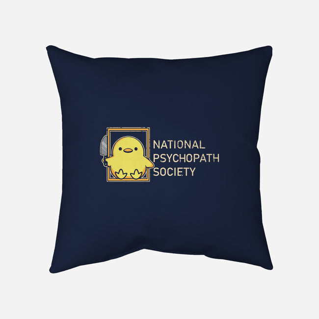 National Psychopath Society-None-Removable Cover w Insert-Throw Pillow-turborat14
