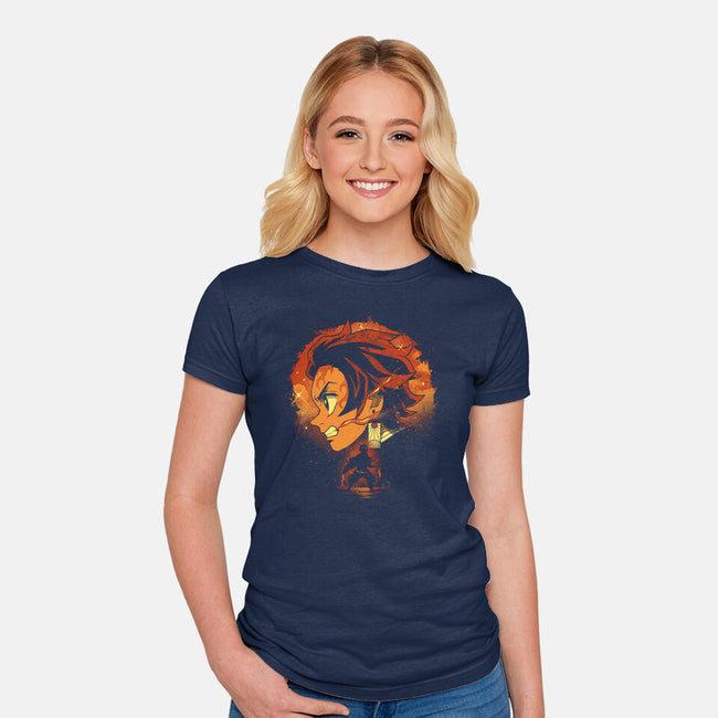 The Sun Breather-Womens-Fitted-Tee-grevalra