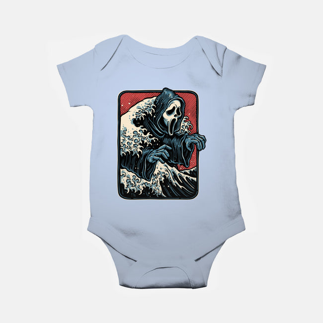 Ghost Wave-Baby-Basic-Onesie-glitchygorilla