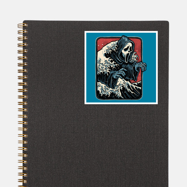 Ghost Wave-None-Glossy-Sticker-glitchygorilla