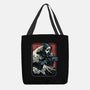 Ghost Wave-None-Basic Tote-Bag-glitchygorilla