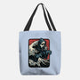 Ghost Wave-None-Basic Tote-Bag-glitchygorilla