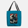 Ghost Wave-None-Basic Tote-Bag-glitchygorilla