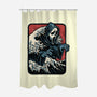 Ghost Wave-None-Polyester-Shower Curtain-glitchygorilla