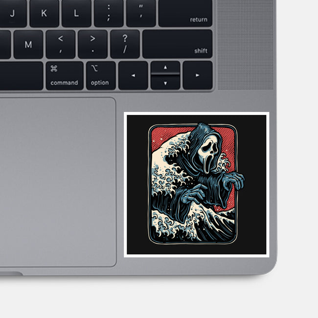 Ghost Wave-None-Glossy-Sticker-glitchygorilla