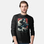Ghost Wave-Mens-Long Sleeved-Tee-glitchygorilla