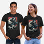 Ghost Wave-Unisex-Basic-Tee-glitchygorilla