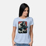 Ghost Wave-Womens-Basic-Tee-glitchygorilla