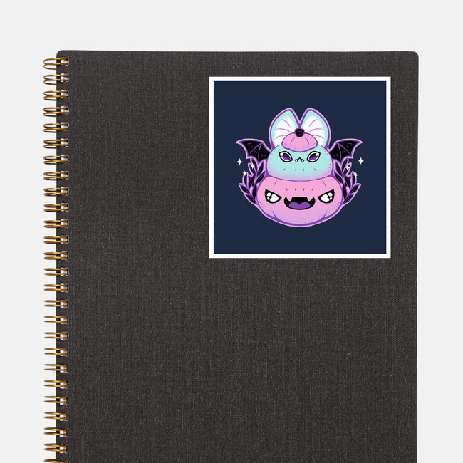 Halloween Pastel Goth Bat-None-Glossy-Sticker-xMorfina