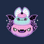 Halloween Pastel Goth Bat-Womens-Fitted-Tee-xMorfina